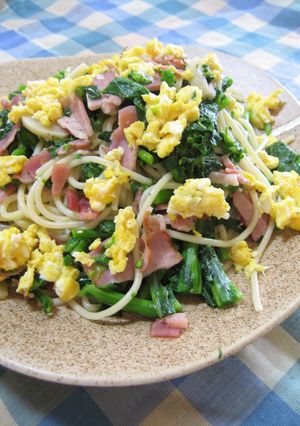 ランチに春のパスタ★菜の花ペペロンチーノ-レシピのメイン写真