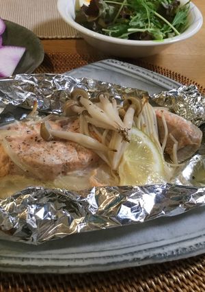 きのこたっぷり☆秋鮭のホイル焼き-レシピのメイン写真