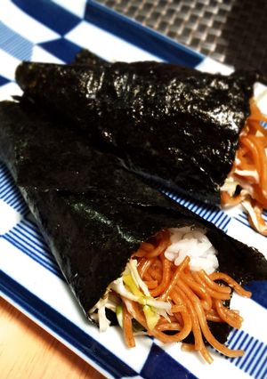 焼そば手巻き寿司-レシピのメイン写真