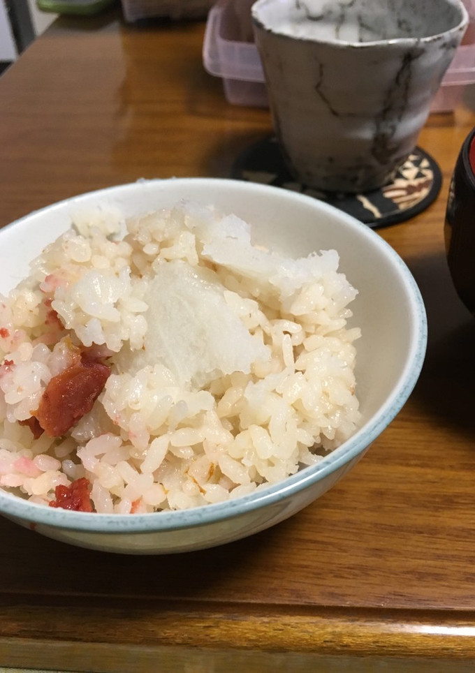 ほくほく長芋と梅干しの炊き込みご飯-レシピのメイン写真