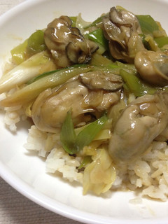 発芽米で、牡蠣ねぎ丼★-レシピのメイン写真