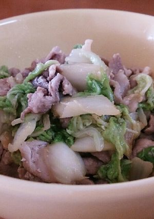 豚キムチじゃなくて豚×白菜炒め！-レシピのメイン写真