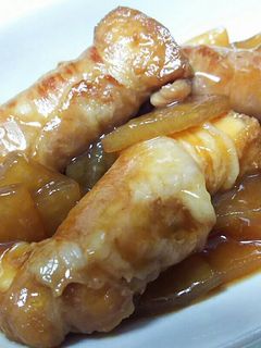 肉巻き厚揚げと大根の甘辛煮-レシピのメイン写真