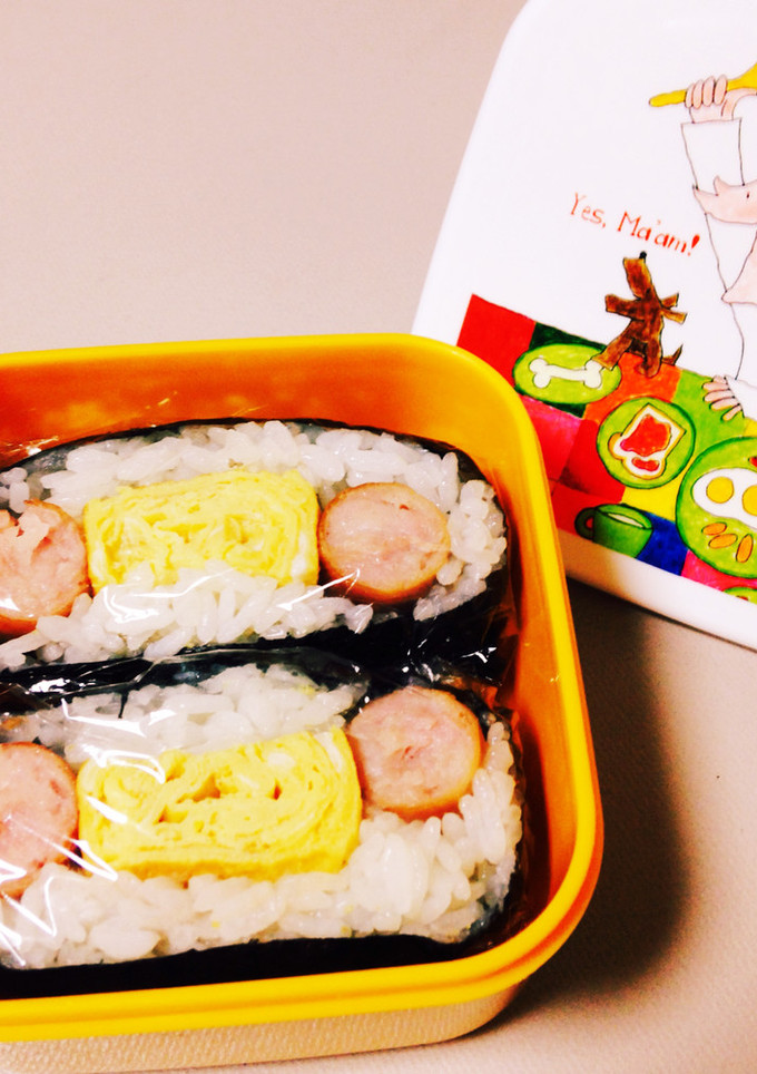 ウインナーと卵焼きのおにぎらず-レシピのメイン写真