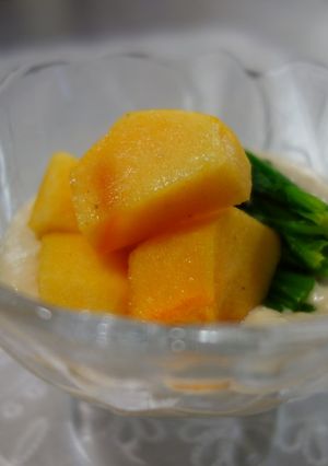 柿の豆腐ソース-レシピのメイン写真
