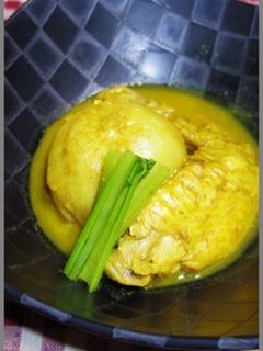 カレー研究会!かぶと鶏肉の煮込みカレー味-レシピのメイン写真