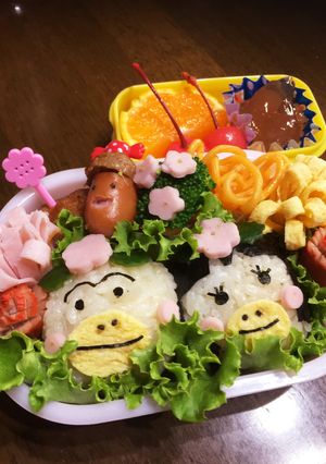 キャラ弁♡はなかっぱ&ももかっぱちゃん-レシピのメイン写真
