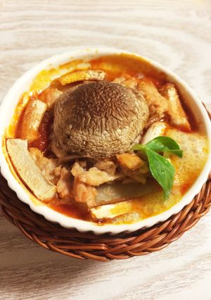 椎茸とジャガイモの重ね焼きカマンココット-レシピのメイン写真