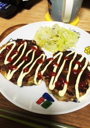 鯖缶フワフワお好み焼き-レシピのメイン写真