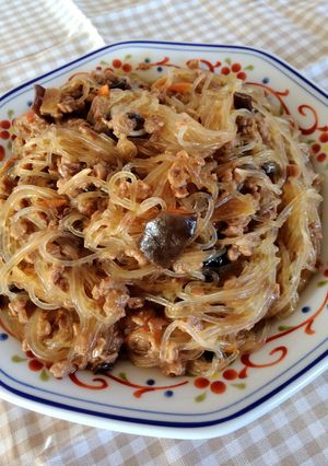 大豆のお肉でヘルシー麻婆春雨♪-レシピのメイン写真