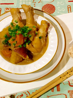 手羽元とさつまいもの豆乳こっくり煮-レシピのメイン写真