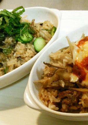 シェアしましょ☆牛肉とごぼうの2色ごはん-レシピのメイン写真
