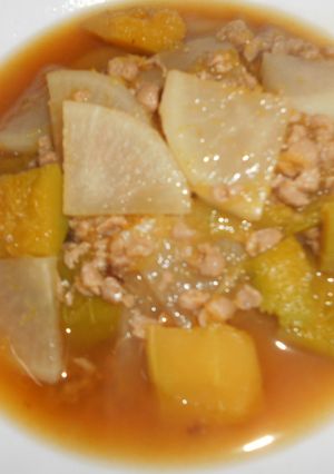 かぼちゃと大根のなんちゃってそぼろ煮-レシピのメイン写真