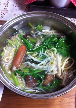 残り物のお吸い物でラーメン鍋-レシピのメイン写真