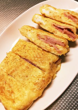 簡単！ベーコン入り卵焼き-レシピのメイン写真