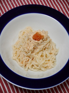 ダイエット!白滝のクリーム明太パスタ風-レシピのメイン写真
