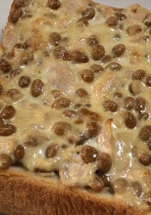 【母のレシピ】ツナ納豆トースト-レシピのメイン写真