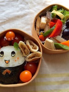 ふなっしーおにぎり♡簡単キャラ弁-レシピのメイン写真