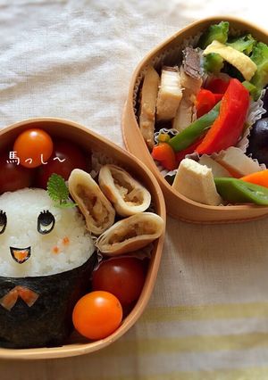 ふなっしーおにぎり♡簡単キャラ弁-レシピのメイン写真