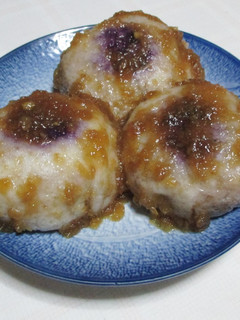 紫さつま芋の餡と長芋の皮の饅頭-レシピのメイン写真
