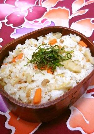 大豆のお肉と根菜の混ぜご飯-レシピのメイン写真