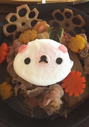 デコごはん!ポーチドエッグのコリラックマ-レシピのメイン写真