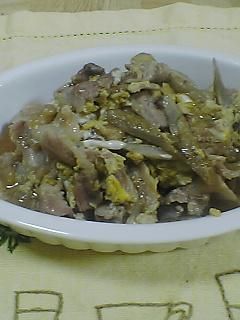 ごぼうと、豚ばら肉の甘辛煮♪-レシピのメイン写真