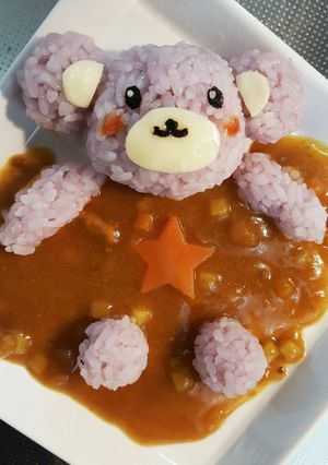 ♡子供喜ぶ♡クマさんカレー♡-レシピのメイン写真
