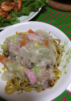 シャンタンスープのあんかけ焼きそば-レシピのメイン写真