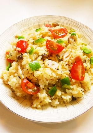 炊飯器で簡単♪チーズ＆野菜たっぷりイタリアンご飯-レシピのメイン写真