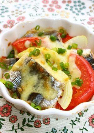 簡単！秋刀魚のトマオニグリル-レシピのメイン写真