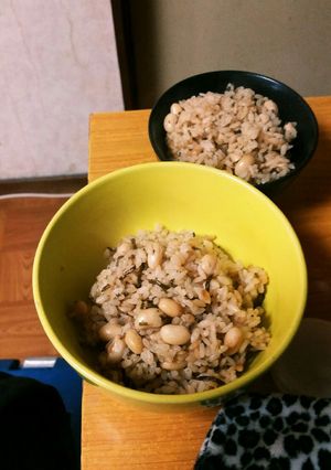 発芽米の大豆塩昆布の簡単栄養炊き込みご飯-レシピのメイン写真