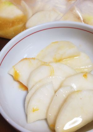 熟柿でフルーツビネガー風♪かぶの甘酢漬-レシピのメイン写真