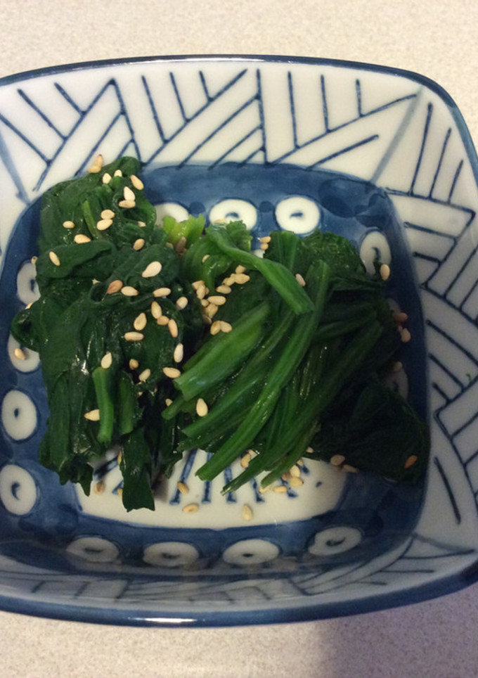 ほうれん草解が解凍してもシャキッと感触-レシピのメイン写真