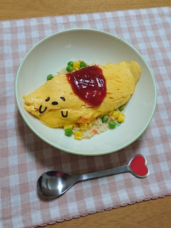 ぐでたまのふわとろオムライス-レシピのメイン写真