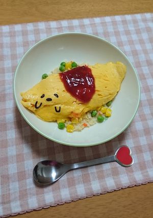 ぐでたまのふわとろオムライス-レシピのメイン写真