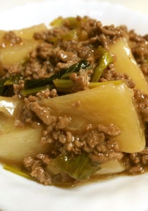 簡単!特大かぶのそぼろ煮-レシピのメイン写真