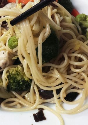 しいたけたっぷりパスタ-レシピのメイン写真