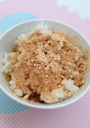 ほんのり甘い？きな粉牛乳ご飯☆-レシピのメイン写真