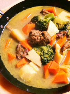 大豆のお肉で和風カレースープ-レシピのメイン写真