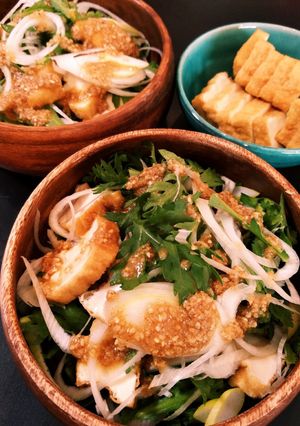 新しい味発見！冬野菜と厚揚げのサラダ-レシピのメイン写真