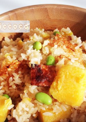 すぐ簡単*さつま芋とさつま揚げの炊込ご飯-レシピのメイン写真