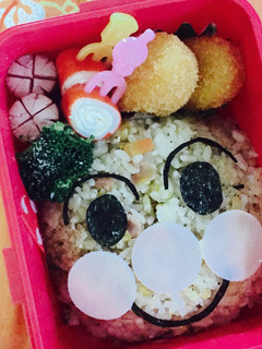 チャーハンでアンパンマン弁当☆-レシピのメイン写真