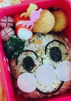 チャーハンでアンパンマン弁当☆-レシピのメイン写真