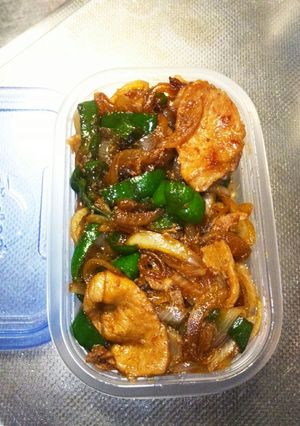 ✌簡単弁当☺しょうが焼き丼弁当♥-レシピのメイン写真