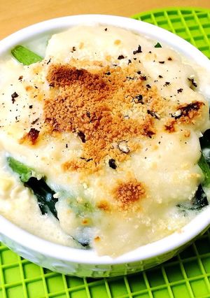 豆腐&小松菜のココットカマン☆グラタン-レシピのメイン写真