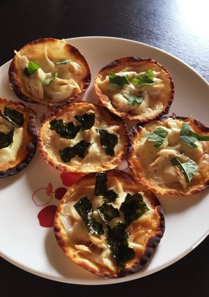 餃子の皮で!和風ささみピザ☆-レシピのメイン写真