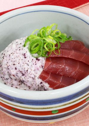 赤しそとろろのまぐろ丼-レシピのメイン写真