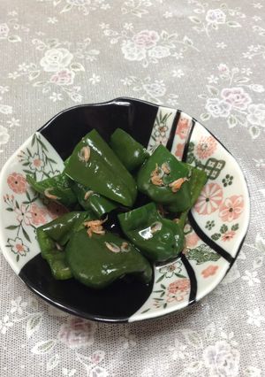 ピーマンと小エビの煮物-レシピのメイン写真