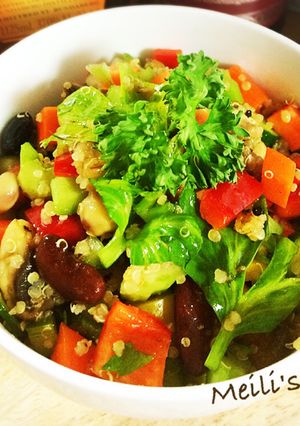 ゴロゴロ野菜たっぷりキヌアのサラダ-レシピのメイン写真